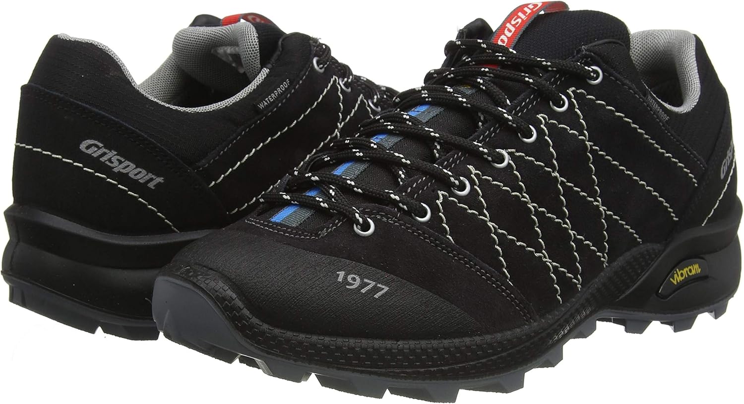 all black walking trainers