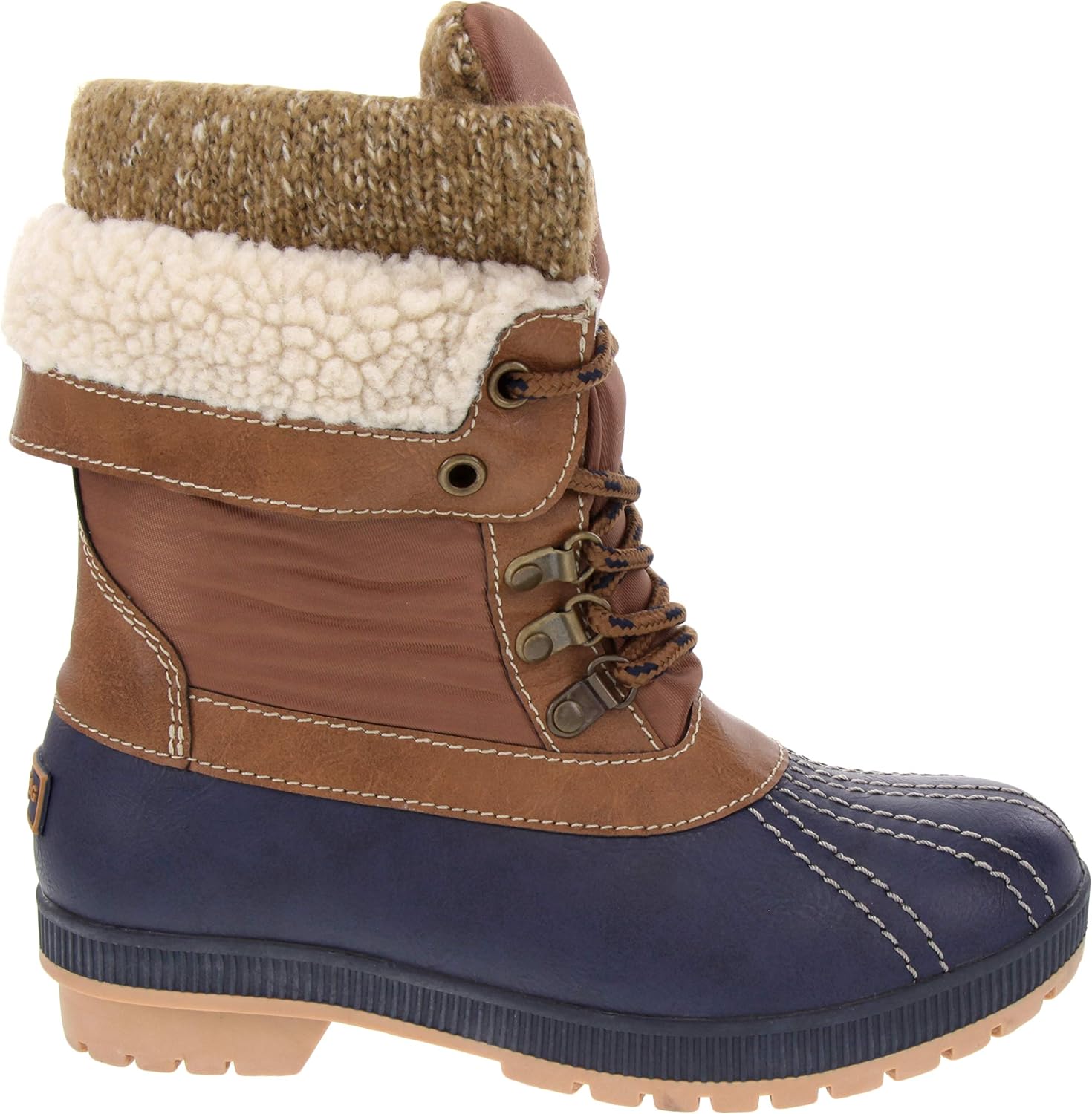  | LONDON FOG Womens Mitten Cold Weather Duck Boot for Snow | Snow Boots