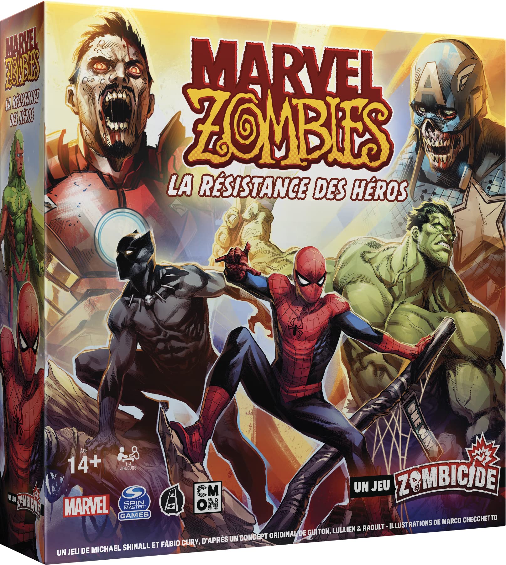 Asmodee Cmon Marvel Zombies: Resistance of Heroes - A Zombicide Game - Board Games - Miniatures Games - Cooperative Game - Adult and Child Game from 14 Years Old - French Version