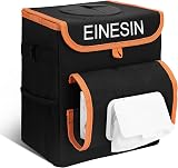 Einesin Car Trash Can with Tissue Holder Leakproof 11L Organizer view 1