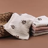 Aloonii 5 Pack Luxury Muslin Squares Floral Baby Burp Cloths 24x24 cm view 5
