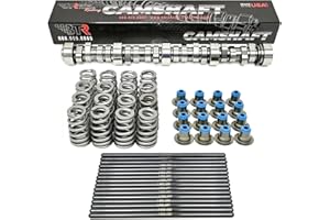 BTR Brian Tooley Racing LS Stage 3 Truck Camshaft, LS Beehive Spring Kit, LS 7.400" BTR Chromoly Pushrods & OEM Style LS Hat Valve Seal Kit -Fits 4.8 5.3 6.0 6.2 LS LS1 LM7 LQ4