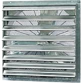 iLiving - 30" Wall Mounted Shutter Exhaust Fan - Automatic Shutter - Single Speed - Vent Fan For Home Attic, Shed, or Garage Ventilation, 5088 CFM, 7500 SQF Coverage Area, Silver (ILG8SF30S)
