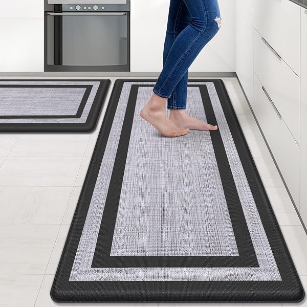MATTITUDE KITCHEN MATS SET OF 2 CUSHIONED 0.47...