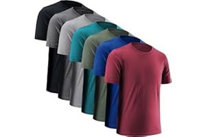 BVNSOZ Boys' Athletic Shirts Performance Sports T-Shirts Moisture Wicking Shirts for Boys