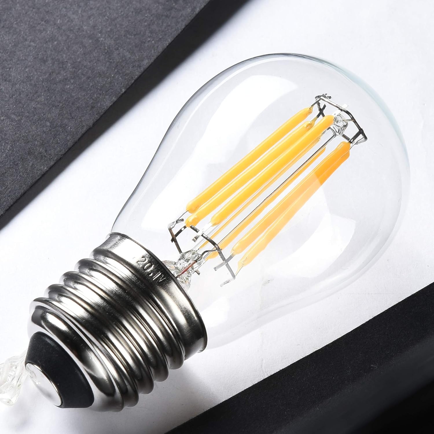BINGSHION E27 Dimmable 6W LED G45 Light Bulbs, 60W Incandescent Bulb Equivalent, 2700K Warm White, 600lm, Pack of 10 - Image 4