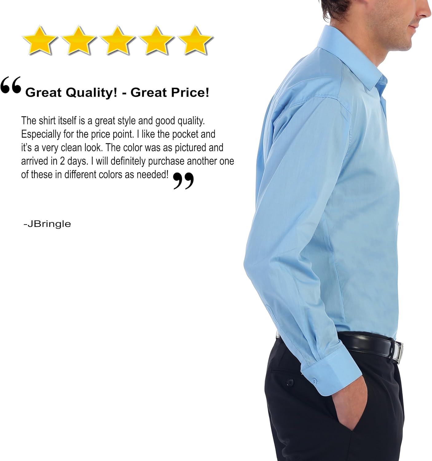 Gioberti Men's Long Sleeve Solid Dress Shirt at  Men’s Clothing store