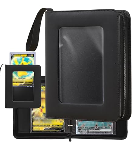 Amazon.com: Jumbo Card Binder, Hold Oversized Big Card 60 Pockets for  XL(5.4'' x 7.5''), Sports Trading Card Collector Binder with Removable  Sleeve : Toys & Games