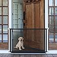 Mesh Dog Gates for Pets, Magic Pet Gate for The House, Portable Puppy Safety Fence Guard for Stairs and Doorways, Easy Install Anywhere, 50" W x 30" H, 8 Hooks
