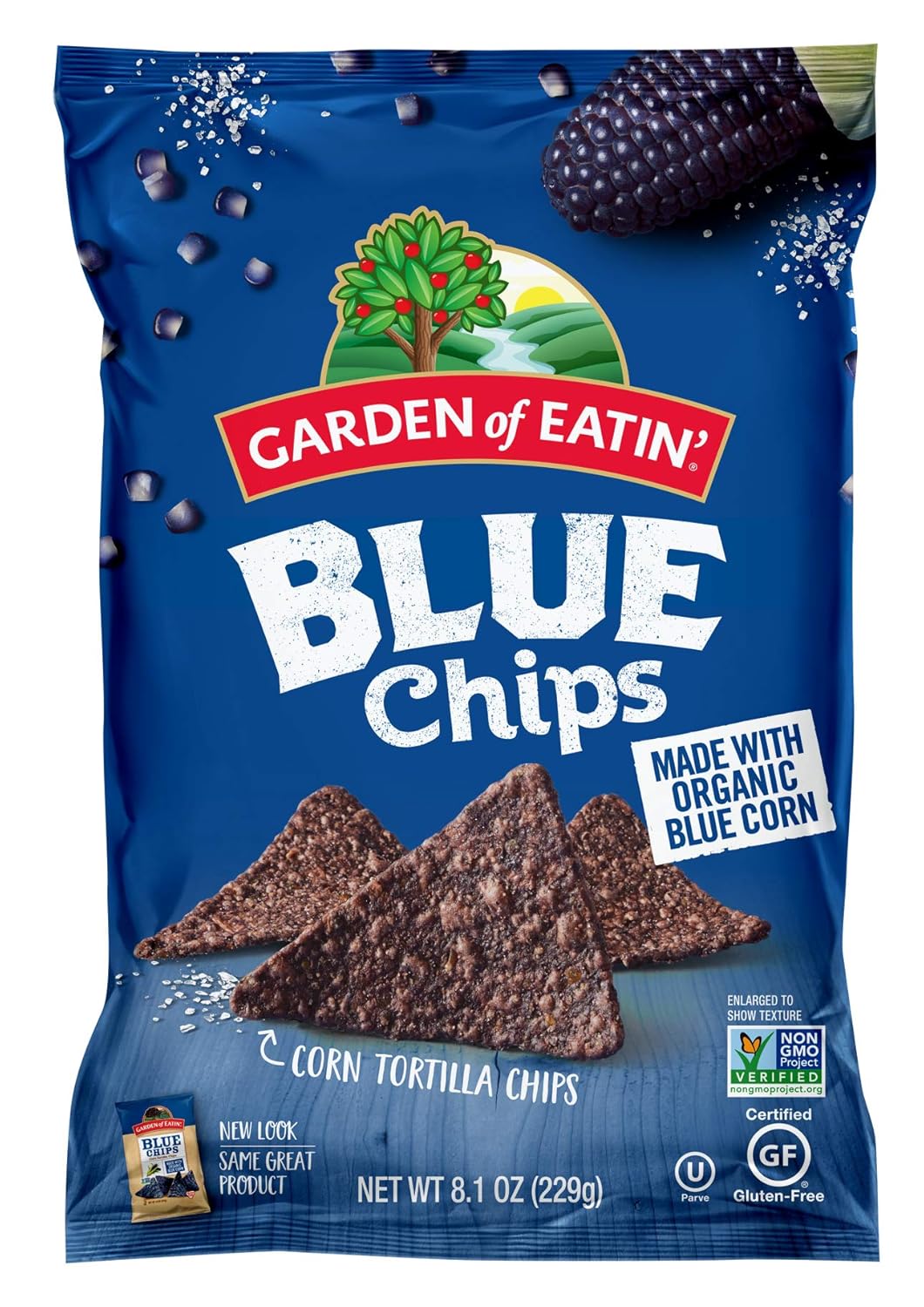 Garden of Eatin' Blue Corn Tortilla Chips, 8.1 oz. (Pack of 12) (Packaging May Vary)