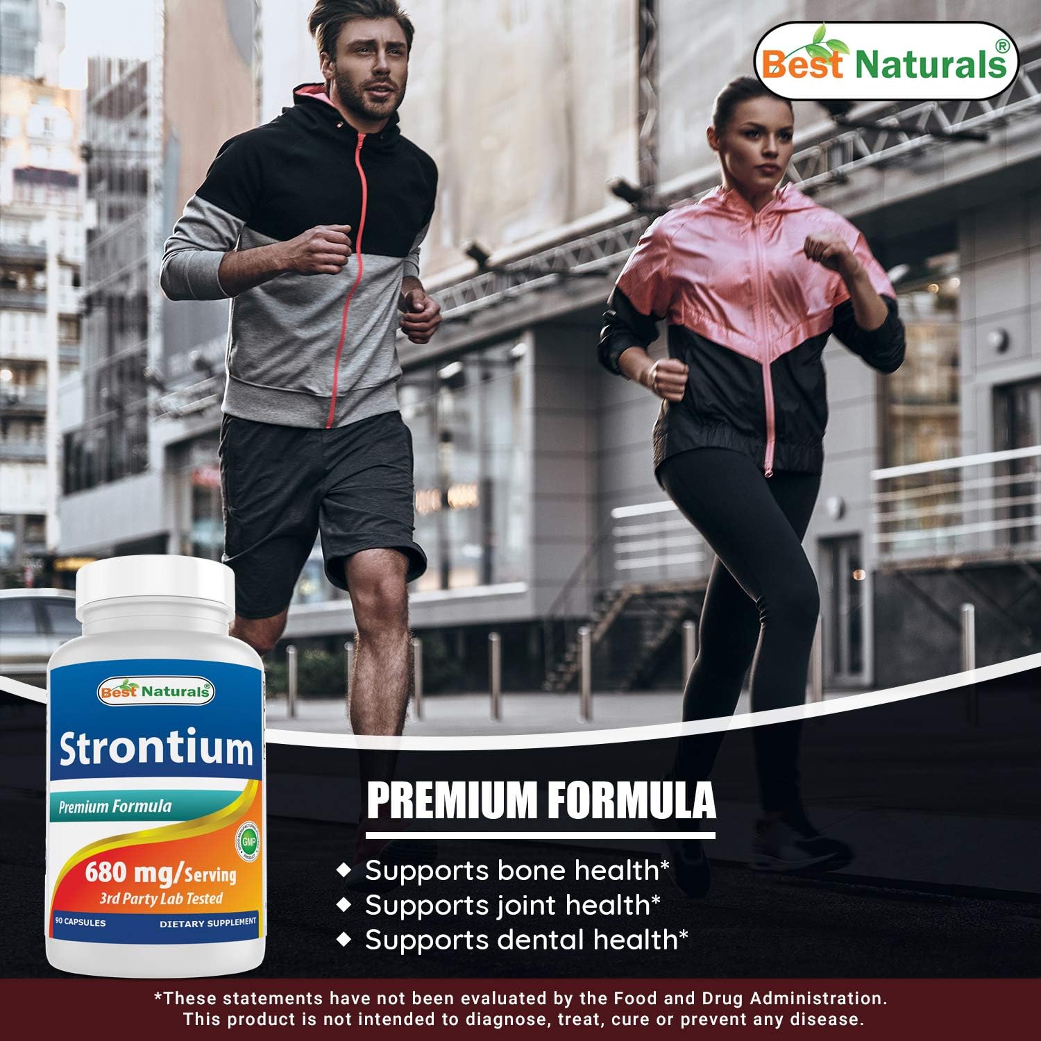 Best Naturals Strontium Bone Building Formula 680mg/serving 90 Capsules, 90 count (Pack of 1) - Image 5