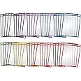 Better Office Products Dry Erase Pocket Sleeves, 50 Count, Crystal Clear, Oversized, 10.25" x 13.75", Heavy Duty Dry Erase Pocket Sheet Protectors, Reusable Pockets with 10 Assorted Colors,50 Pack