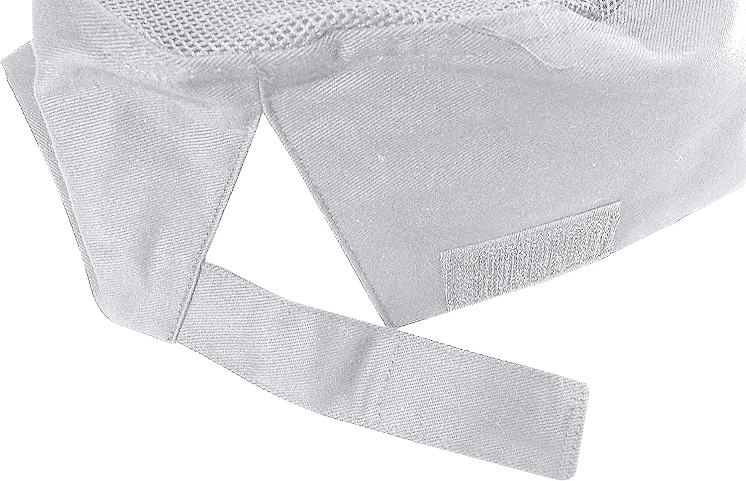LEQC 2PC Set Chefs Hat Breathable Mesh Top Skull Cap Adjustable 2PC Black OR 2PC White (White): Clothing