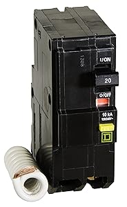 Square D by Schneider Electric QO220GFICP QO Qwik-Gard 20-Amp Two-Pole GFCI Breaker