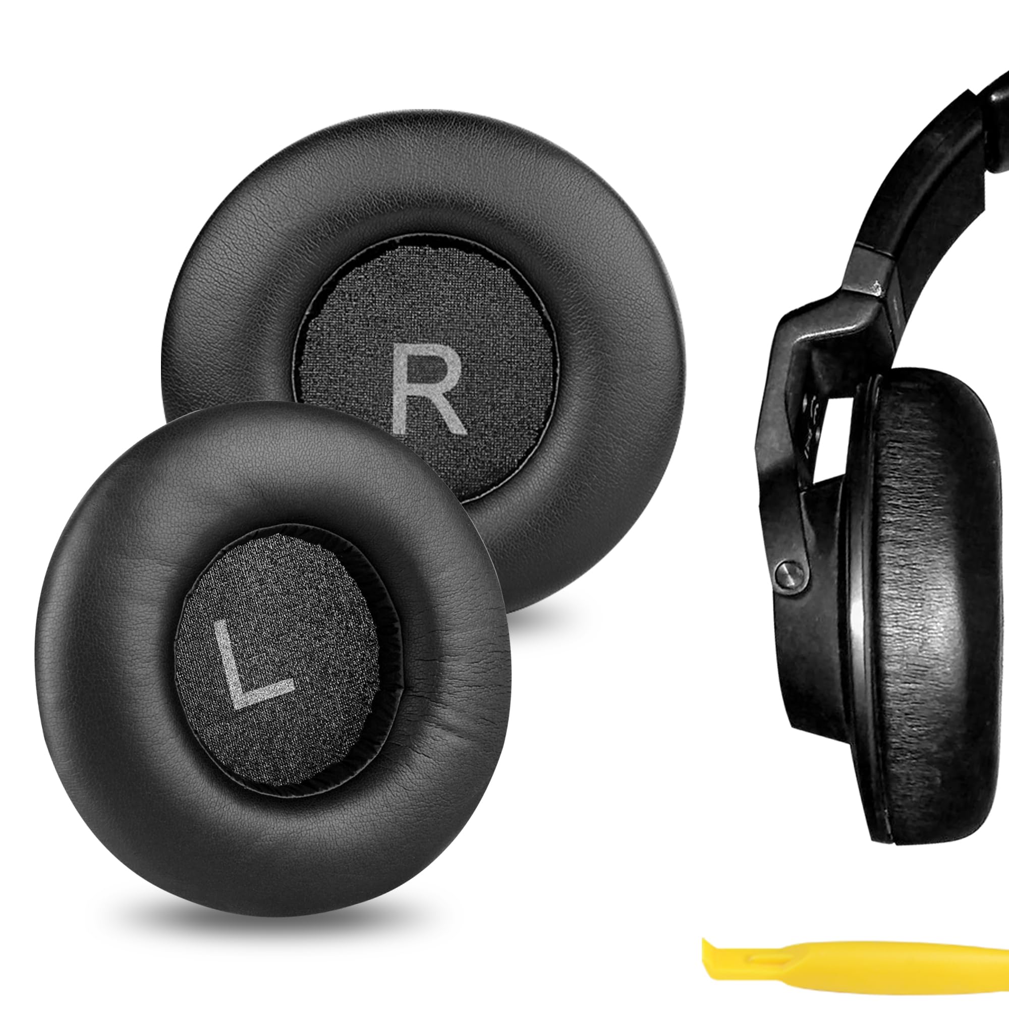 Geekria Replacement Ear Pads for AKG K550/ K551/ K553 MKII Headphones Ear Cushions, Repair Parts (Black)