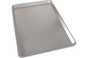 Nordic Ware Extra Large Baking Sheet, 21 x 15 inches, XL Big sheet pan Natural Uncoated Aluminum, Reinforced Steel Rim Preven