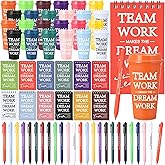 Fuyoooo 72 Pcs Team Appreciation Gifts Sets Employee Appreciation Gifts Bulk Include 16 oz Plastic Coffee Cup Mini Team Notepads Thank You Pens for Staff Group Coworkers Teacher (Christmas)