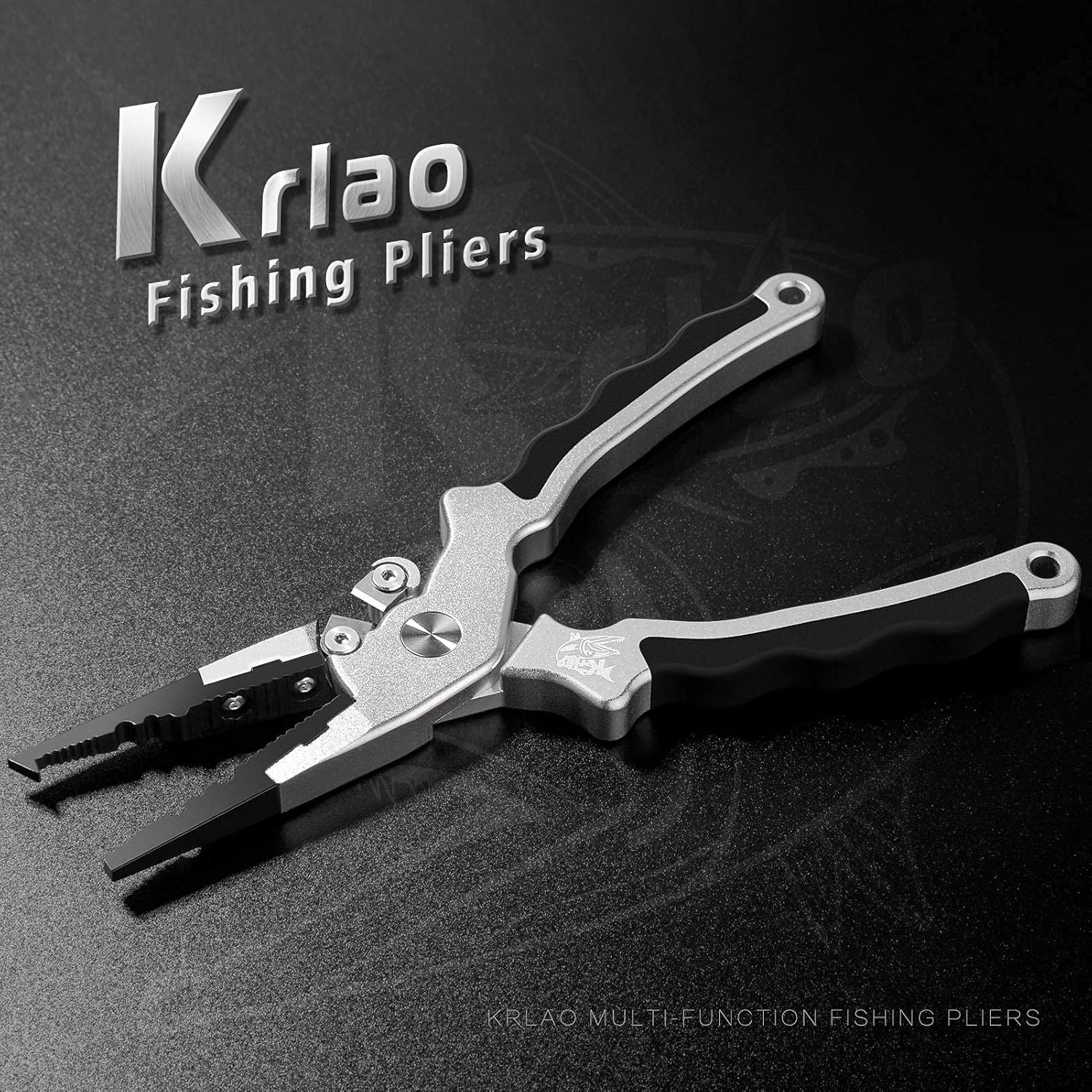 KRLAO Fishing Pliers Fish Hook Remover Muti-Function Split Rings Pliers Braid Line Cutter, Corrosion Resistant Saltwater Fishing Tool Set with Leather Sheath & Lanyard, Fishing Gifts for Men : Sports & Outdoors