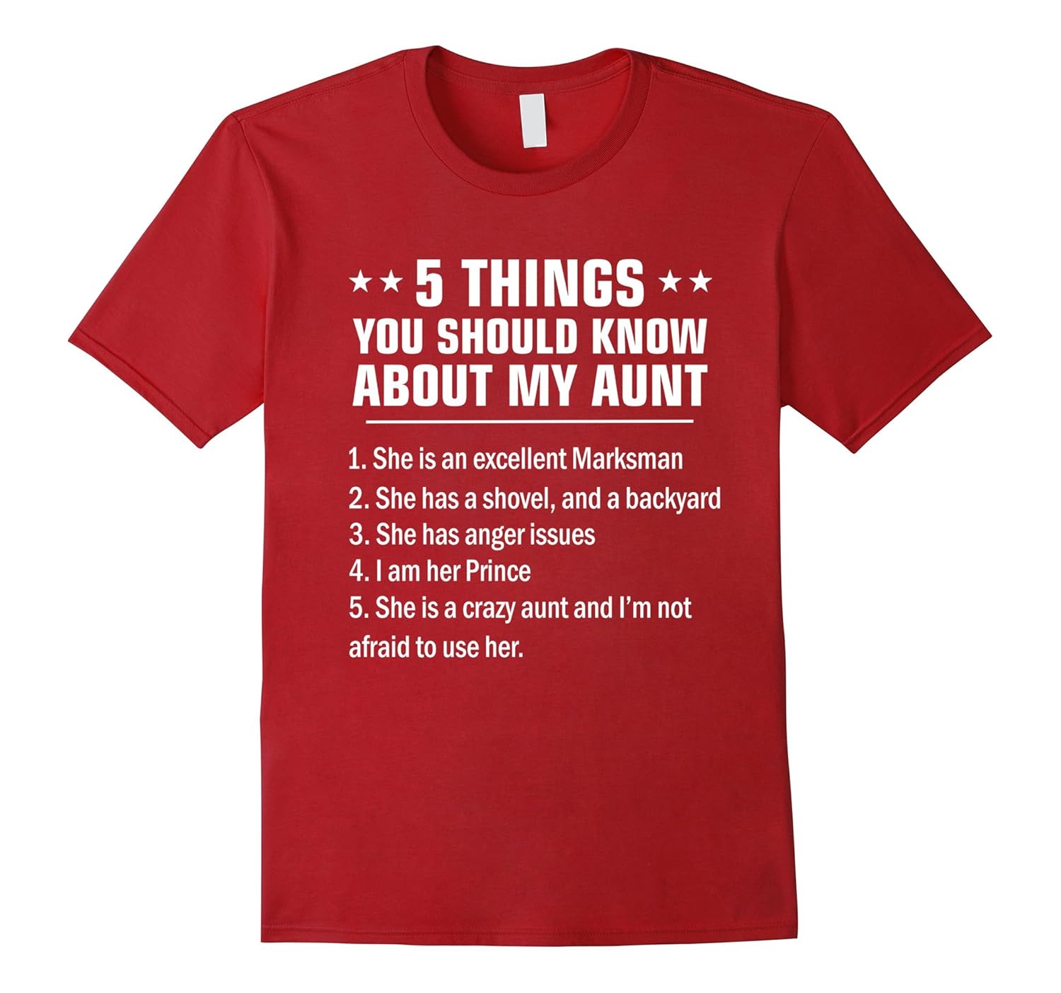 5 things you should know about my aunt shirt-ANZ