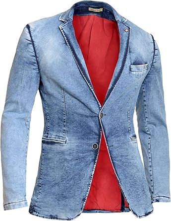 mens denim blazer uk