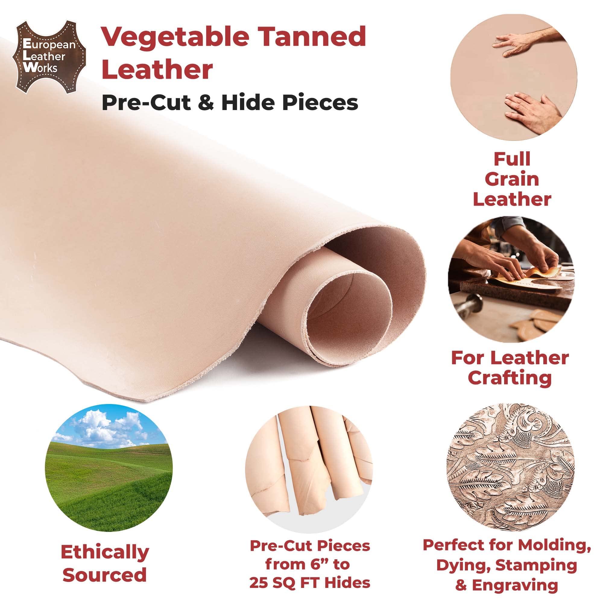 ELW 9-10 oz (3.6-4mm) Thickness Weight Pre-Cut 12