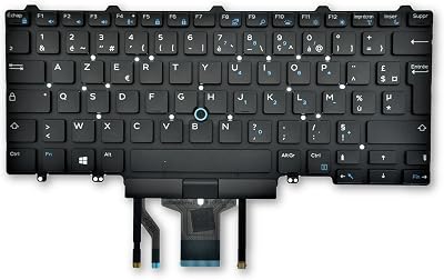 Dell Latitude 5490 5491 5495 7480 7490 Backlit French AZERTY Keyboard C5YKV