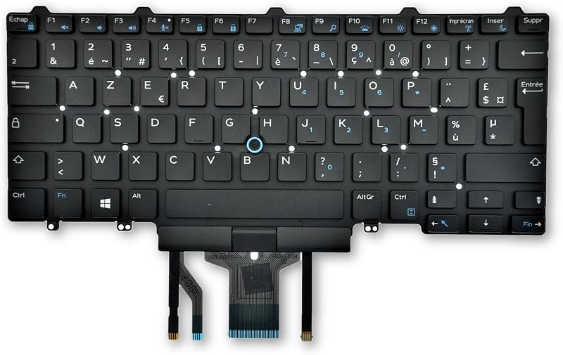 Dell Latitude 5490 5491 5495 7480 7490 Backlit French AZERTY Keyboard C5YKV