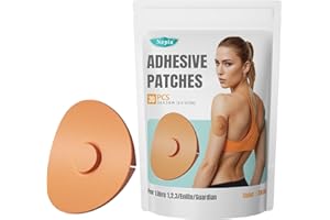 NEPIA Freestyle Adhesive Patches 30 PCS, Waterproof CGM Patch Perfect for Libre 1,2,3/Enlite/Guardian,Elastic Material with Non-Woven Fabric in The Center, Easy Peel Pre-Cut Back Paper (Skin)