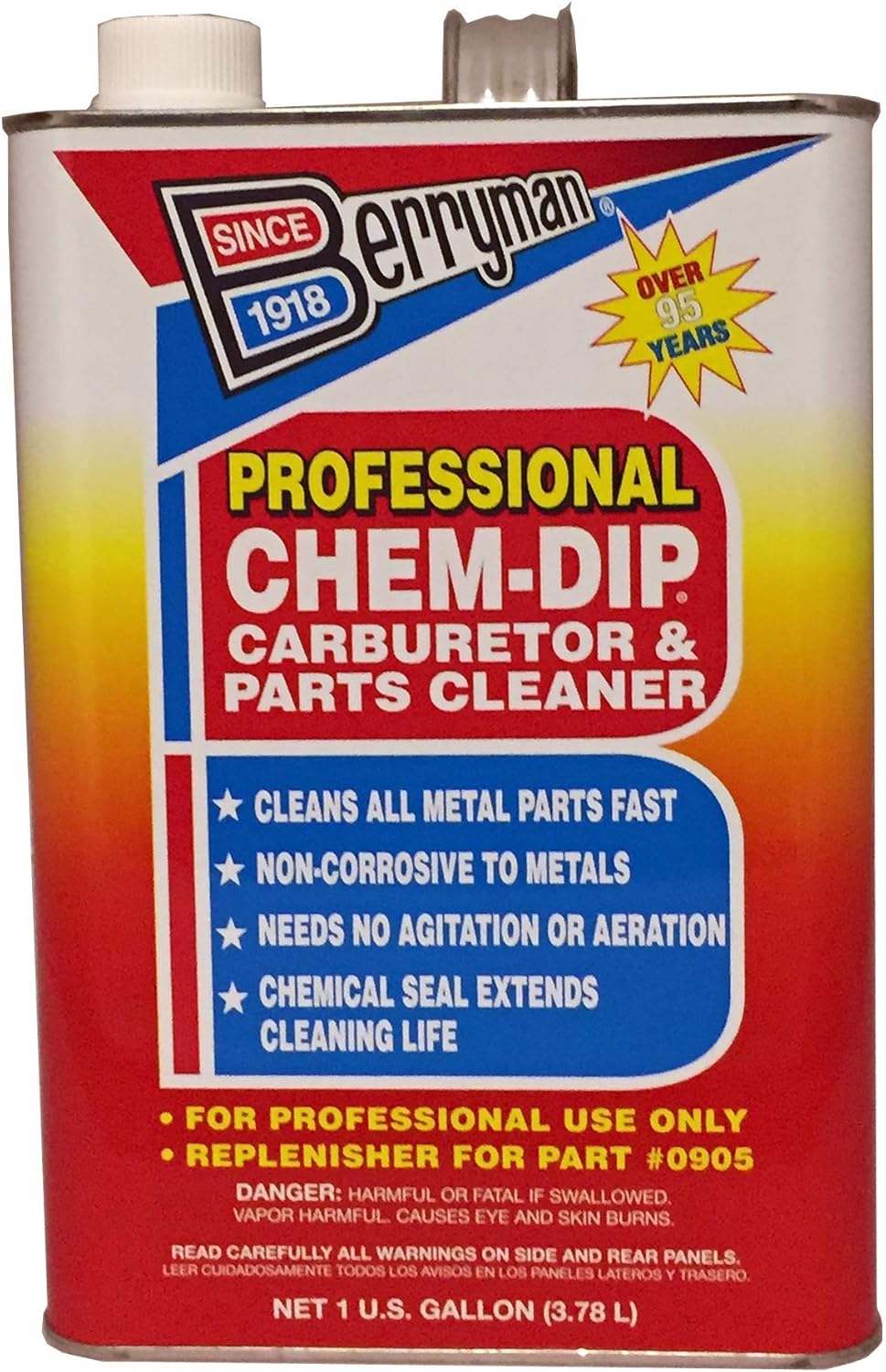 Berryman 0901 ChemDip Professional Parts Cleaner, 1Gallon Can