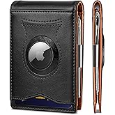 BULLIANT Men Wallet Airtag&Standard Use,Slim Front Pocket Wallet Money Clip for Gifg Men RFID Blocking 11Cards