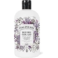 Poo-Pourri Before-You-Go Toilet Spray, Lavender Vanilla, Refill Bottle 16 Fl Oz - Lavender, Vanilla and Citrus