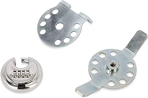 Camco Double Propane Tank Locking Device | Safely Secures (2) Propane Tanks to Your RV for Theft Prevention | Lock Included | Works with Conventional and Airstream Setups (40590)