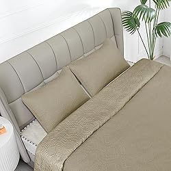 Easy-Going King Size Reversible Quilt Set with 1