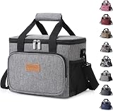 Lifewit Lunch Bag 24L Insulated Cooler Grey 40 Can Adult Portable