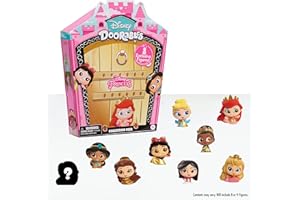 Disney Doorables Glitter and Gold Princess Collection Peek, 8 Blind Bag Inspired Figures, Officially Licensed Kids Toys for Ages 5 Up by Just Play