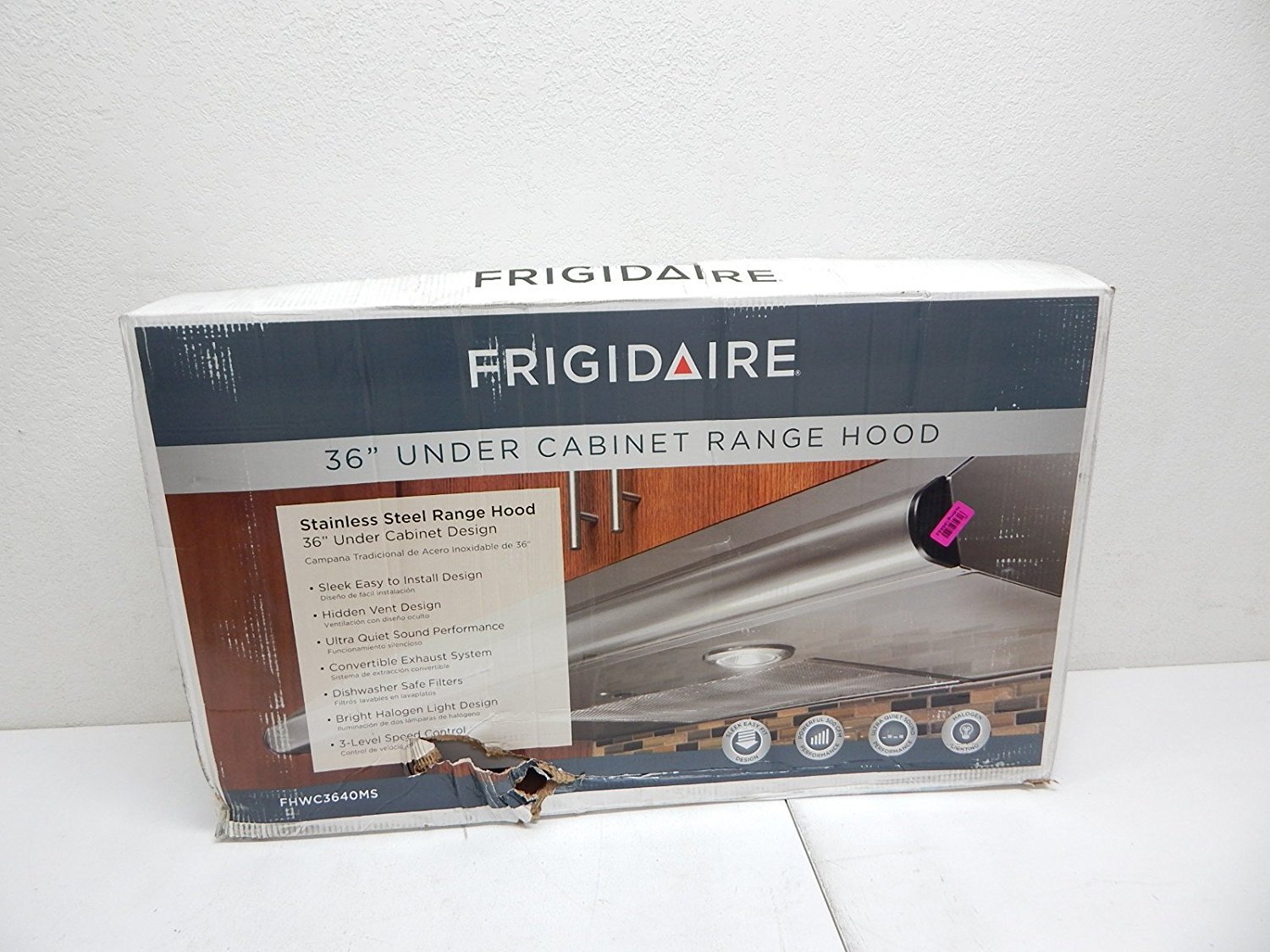Frigidaire FHWC3640MS Under Cabinet Range Hood, 36"