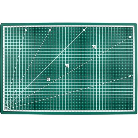 PRETEX Schneidematte RESISTANT 45 x 30 cm (A3) in dunkelgrün mit selbstheilender Oberfläche | Schneideunterlage, Cutting Mat