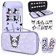 DLseego Little Evil Rabbit Switch Case Set Purple Carrying Case with 12 ...