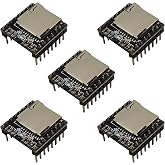 Yuuhseel 5PCS 16P Support TF Card Mini MP3 Player Module Audio Voice Music Module Compatible with DFPlayer Code
