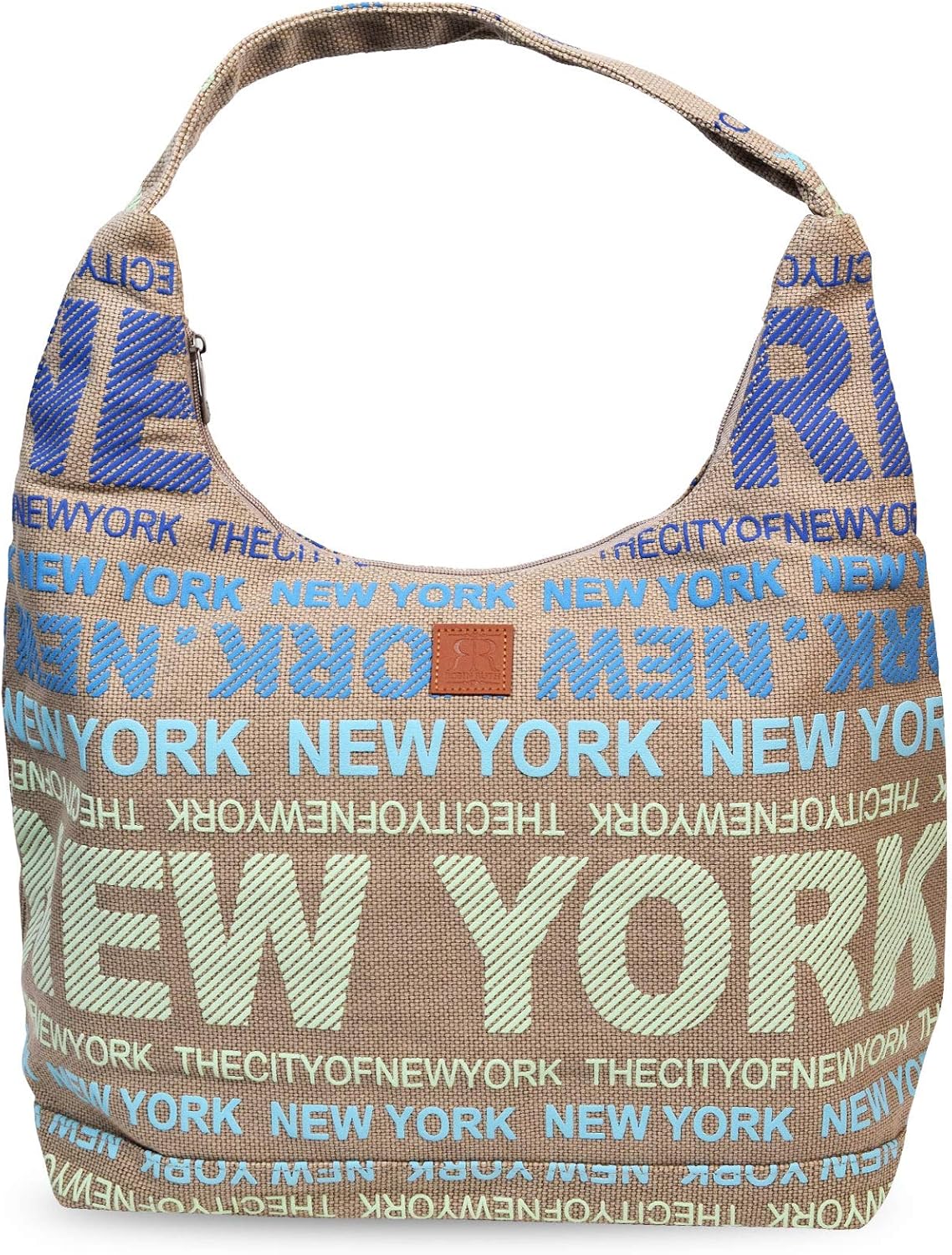 Robin Ruth City Shoulder Bag With NEW YORK CITY Print Casual Hobo