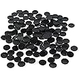 Fun Express Elegant Black Self-Adhesive Dot Magnets Set - 0.5" (Pack of 200) - Ultra Strong Magnets for Crafts, Home, Office & More