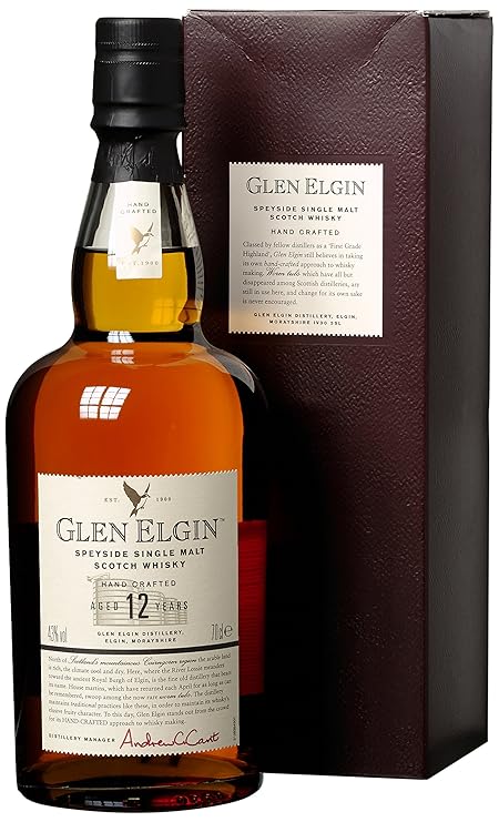 Glen Elgin 12 Jahre Speyside Single Malt Scotch Whisky (1 x 0.7 l)