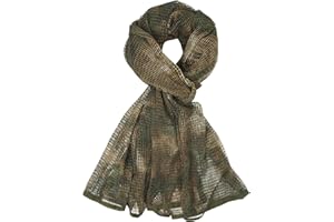 Fousam Sniper Veil,Camo Mesh Net Tactical Scarf for Hunting Shooting Wild Photography Military Outdoor Activities