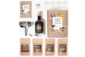 CRAFTLY Espresso Martini Infusion Kit | Homemade Cocktails Kit | Espresso Martini Kit | Natural Cocktail Blends | Gift for Men & Women | Birthday Gifts for Him & Her
