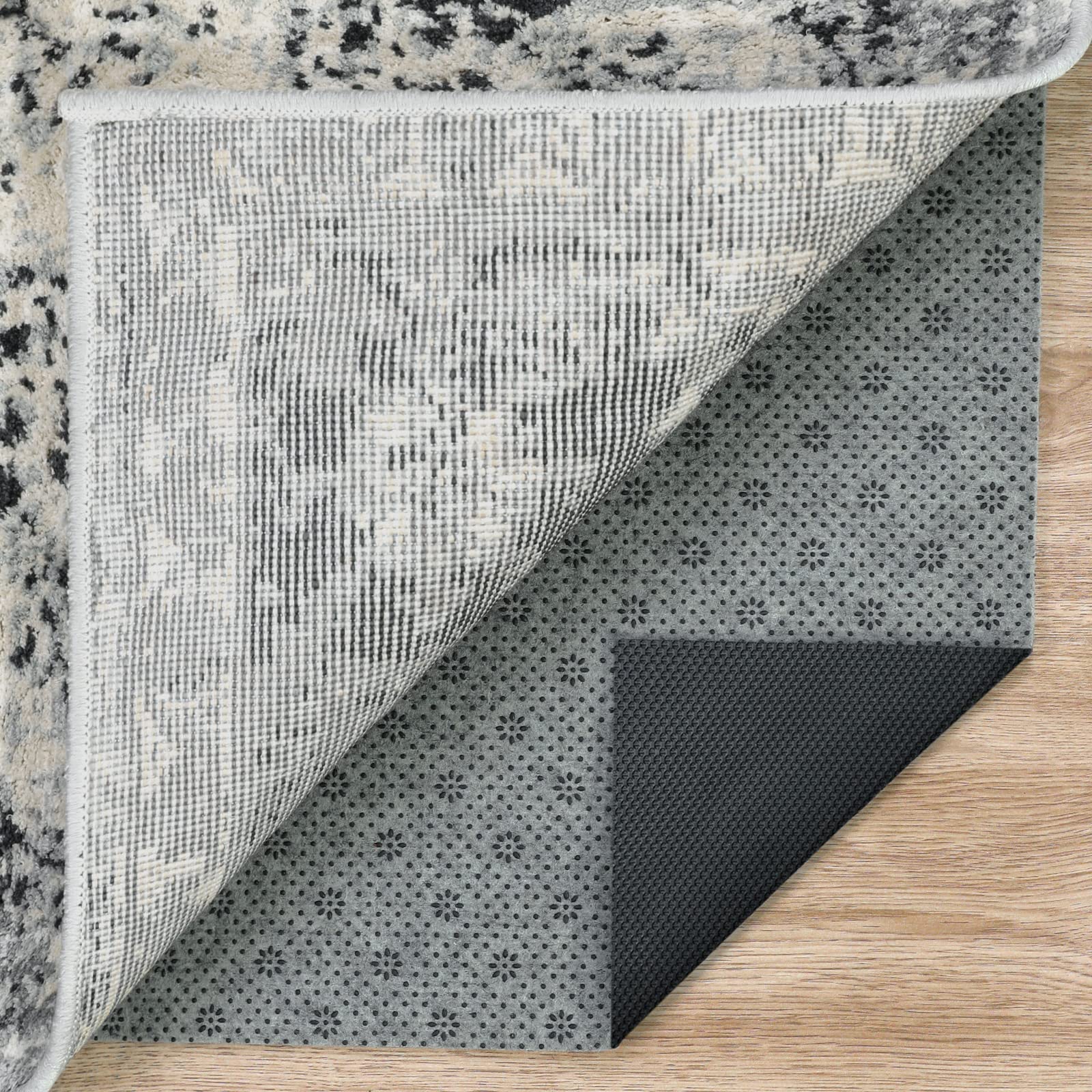 LINLA Dual Surface Felt+Rubber Non-Slip Rug