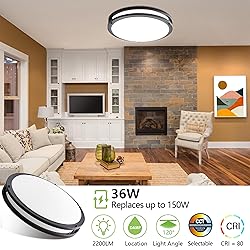16 inch Dimmable LED Flush Mount Ceiling Light, Oil