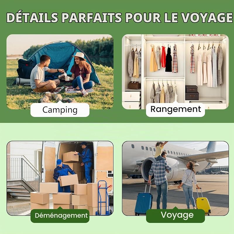 Sacs vides pour vêtements avec pompe à air électrique, 10 pièces
