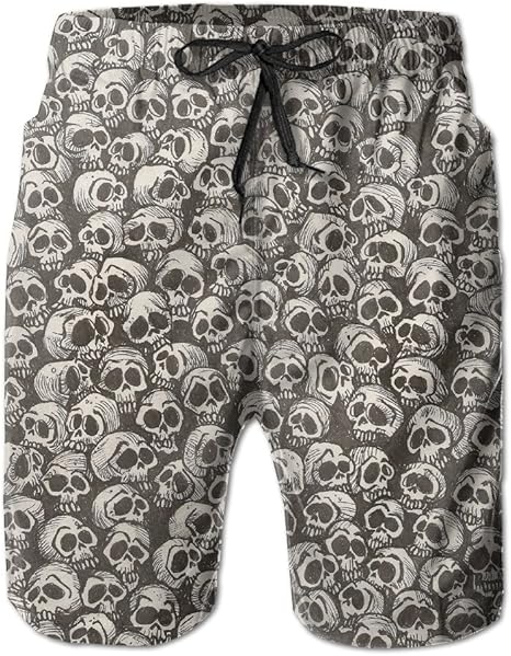 skull swim shorts