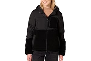 Amazon Essentials womens Full-Zip Sherpa Fleece Hooded Puffer Jacket
