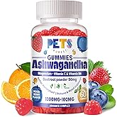 Ashwagandha Gummies & Vitamin D3 Gummies 60 Count - Organic Aswangdha Supplement for Improve Sleep, Stress Relief & Mood Calm(Mixed Berry, Vegan, Plant Based,Gluten-Free & Gelatin Free)-1pack